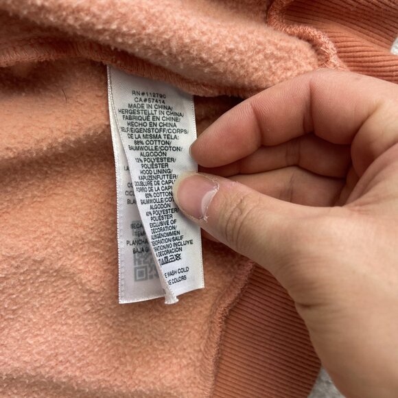 True religion Womens Sz XS Foil Silver Logo Buddha Full Zip Hoodie Pink - Picture 13 of 16